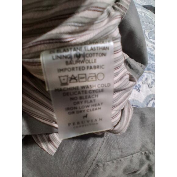 Peruvian Connection Cotton Linen Blend Women's size 6 Cropped Luxury Blazer - Picture 9 of 9